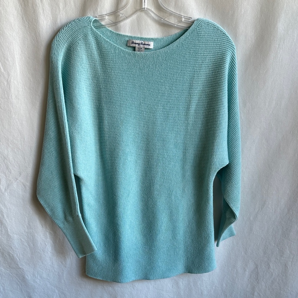 Tommy Bahama Bonita Dolman sleeve boatneck sweater, size SP